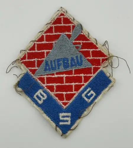DDR Aufnäher Betriebssportgemeinschaft, BSG Aufbau