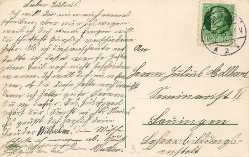 AK 1.WK Allezeit treu bereit für des Reiches Herrlichkeit 1915 Patriotika