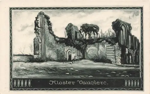 AK 1.WK Kloster Vauclerc Frankreich ungelaufen Patriotika Feldpostkarte