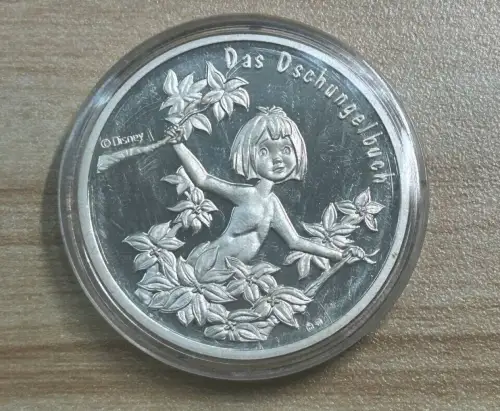 Disney Das Dschungelbuch Shire Khan farblich Medaille