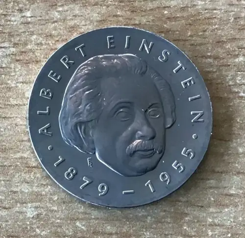 DDR 5 Mark 1979 Albert Einstein Gedenkmünze