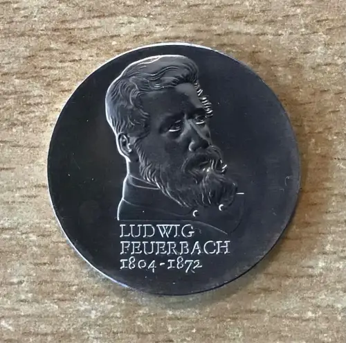 DDR 10 Mark 1979 Ludwig Feuerbach Silber stgl.