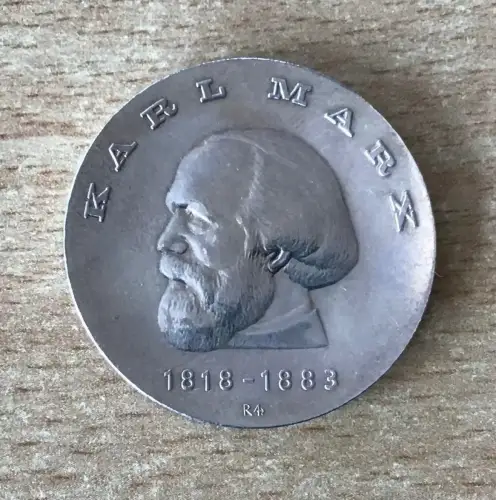 DDR 20 Mark Karl Marx 1968 Silber stgl.
