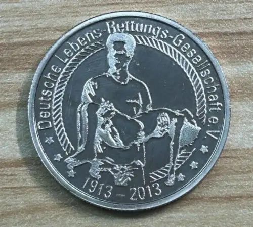 100 Jahre DLRG Jubiläumsmünze Medaille 1913-2013