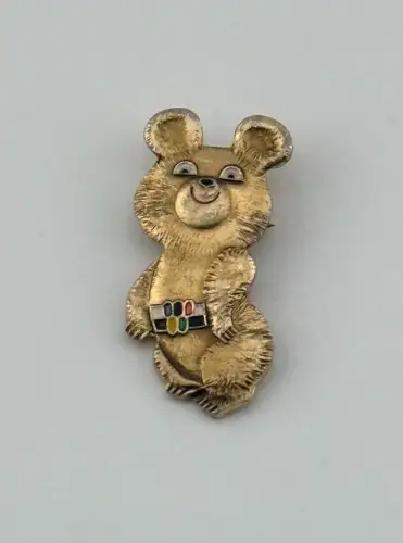 Mischka Bär Olympisches Maskottchen Mischka Anstecker Moskau 1980