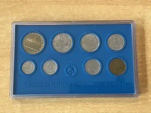 DDR 1 Pfennig - 5 Mark 1979 KSM , Kursmünzsarz Brandenburger Tor Stg.