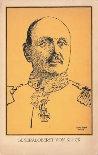 AK 1.WK Generaloberst von Kluck Portrait ungelaufen Patriotika Postkarte