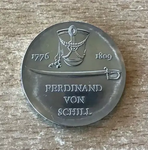 DDR 5 Mark 1976 Ferdinand von Schill Gedenkmünze