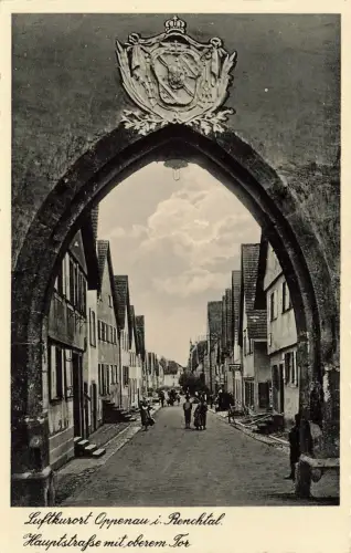 AK Oppenau Hauptstraße Stadttor Baden-Württemberg ungelaufen Postkarte