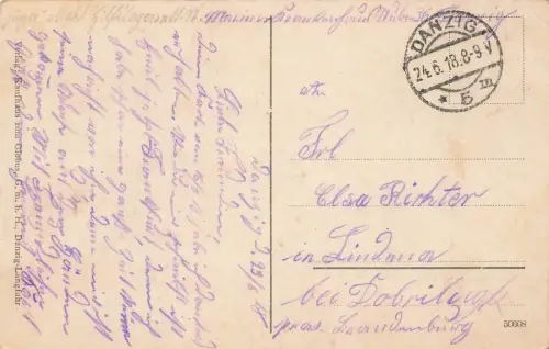 Aufziehen der Wache in Danzig Postkarte AK 1918