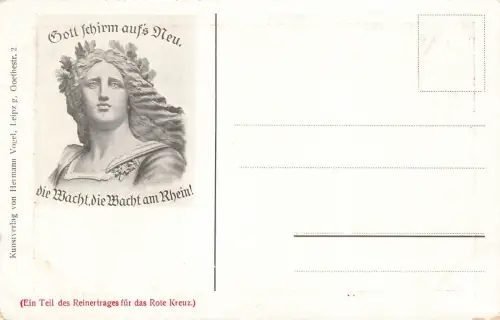 AK 1.WK Kriegslied Deutscher Germanen Mut ungelaufen Patriotika Postkarte