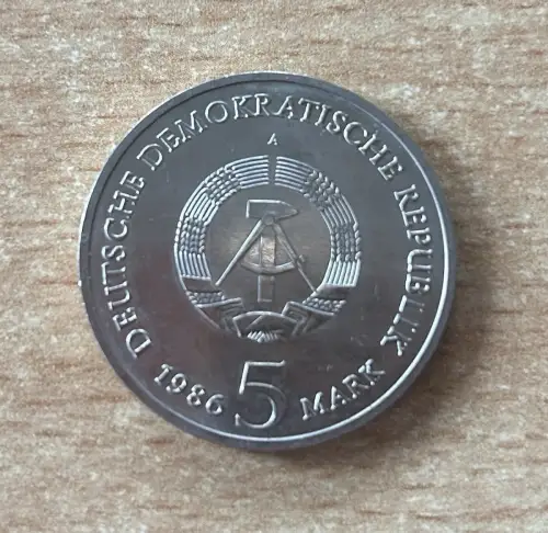 DDR 5 Mark 1986 Neues Palais Potsdam