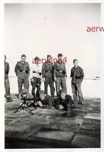 MG-34 Unterricht deutsche Soldaten in Patras Griechenland