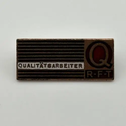 DDR Firmen Abzeichen Qualitätsarbeiter Rundfunk- und Fernmelde-Technik