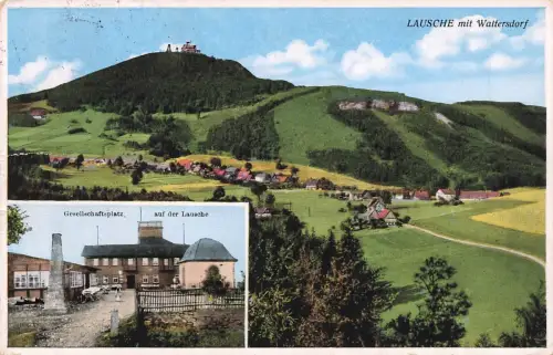 AK Lausche Waltersdorf Gesellschaftsplatz Sachsen 1939 Postkarte