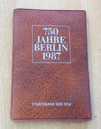 DDR Münzmappe 750 Jahre Berlin 1987