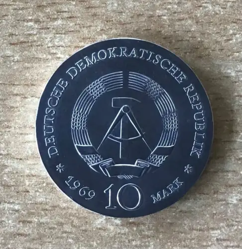 DDR Münze 10 Mark Johann Friedrich Böttger 1969 Silber stgl