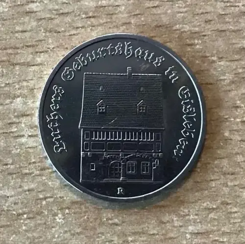 DDR 5 Mark 1983 Luthers Geburtshaus im Eisleben