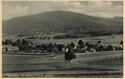 AK Putzkau Valtenberg Stadtansicht Sachsen gelaufen Postkarte