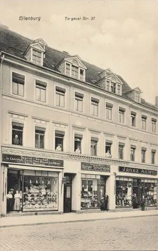 AK Eilenburg Torgauer Str. 37 Burger Schuhfabrik Sachsen ungelaufen Postkarte