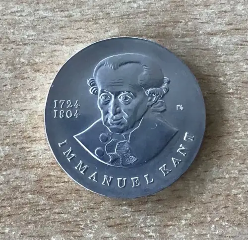 DDR 20 Mark Immanuel Kant 1974 Silber Gedenkmünze