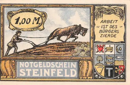 1 Mark Notgeld STEINFELD ohne KN