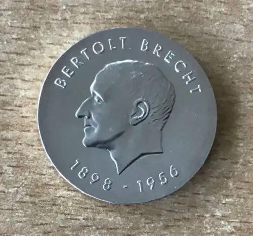 DDR 10 Mark Bertolt Brecht 1973 Silber