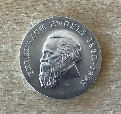 DDR 20 Mark 1970 Friedrich Engels Silbermünze