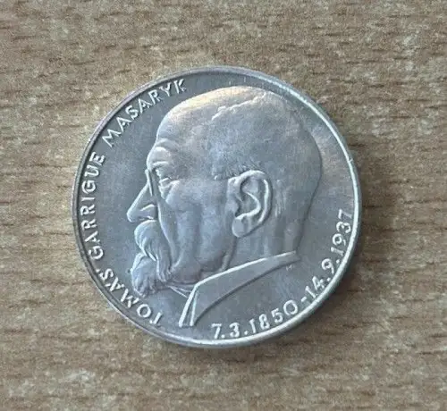 Medaille Masaryk 1937 Unabhängigkeit der Tschechoslowakei Silber
