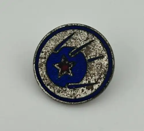 DDR Leistungsabzeichen Sputnik JP, blau auf Silber