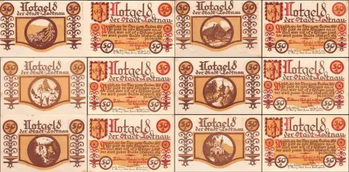 6 x Notgeld Todtnau Stadt 1922