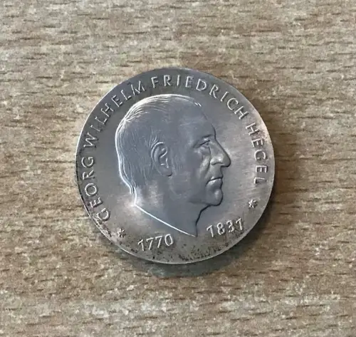 DDR 10 Mark 1981 G. W. Friedrich Hegel Silber