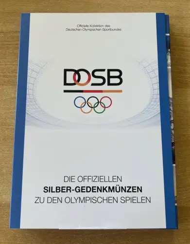 Leer Sammelalbum DIE OFFIZIELLEN SILBER-GEDENKMÜNZEN ZU DEN OLYMPISCHEN SPIELEN