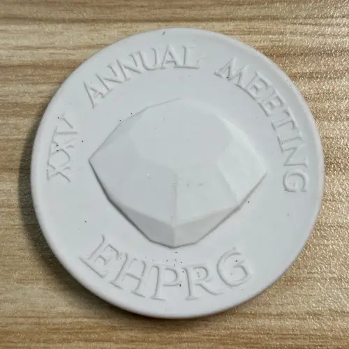 DDR Porzellan Medaille Potsdam 1987 EHPRG XXV. Annual Meeting