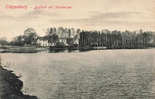 AK Tempelburg Czaplinek Draheim Sarebensee Pommern 1909 gelaufen Postkarte