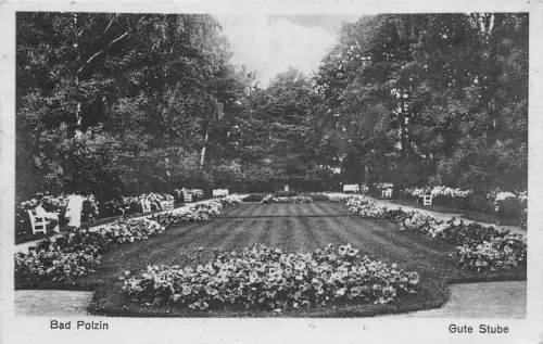 Bad Polzin Połczyn-Zdrój Gute Stube AK 1930