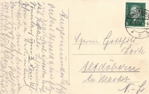 Bad Polzin Połczyn-Zdrój Gute Stube AK 1930