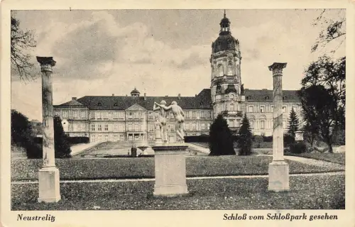 AK Neustrelitz Schloss Schlosspark Mecklenburg-Vorpommern 1941 Postkarte