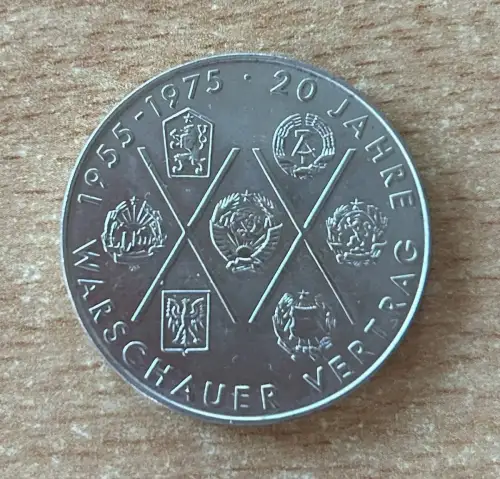 10 Mark 1975 Warschauer Vertrag DDR Gedenkmünze