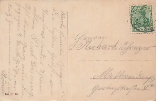 AK Berlin Brandenburger Tor Reichsgebäude Berlin gelaufen Postkarte