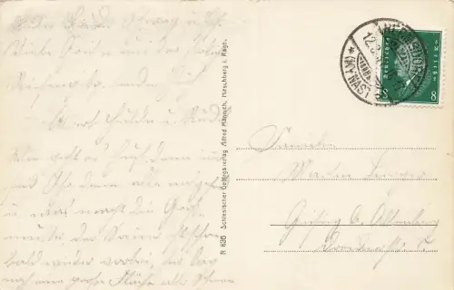 AK Hirschberg Jelenia Góra Burg Ruine Kynast Schlesien Riesengebirge 1931