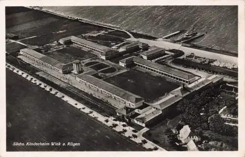 AK Wiek Sächsiches Kinderheim Rügen 1937 Mecklenburg-Vorpommern Luftaufnahme