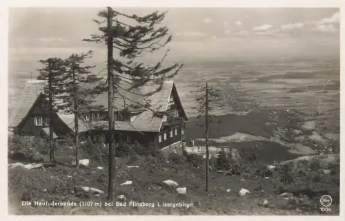 AK Bad Flinsberg Heufuderbaude Isergebirge Schlesien ungelaufen Postkarte