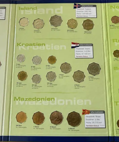 Sammelalbum Kursmünzen der EU (RO) - Beitrittskandidaten 2006