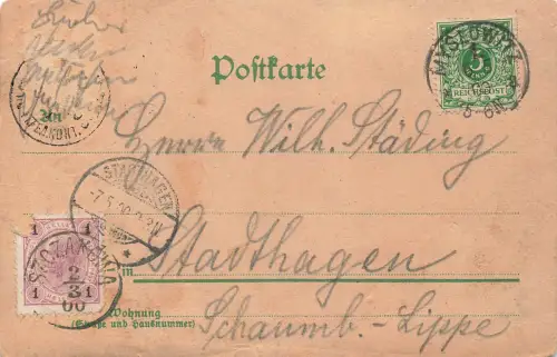AK Myslowitz Dreikaiserreichs Ecke Kaiser Oberschlesien 1900 Postkarte Litho