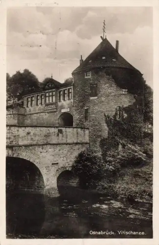 AK Osnabrück Vitischanze Niedersachsen 1940 gelaufen Feldpostkarte