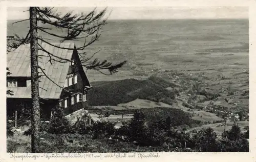 AK Bad Flinsberg Heufuderbaude Tal Isergebirge Schlesien ungelaufen Postkarte