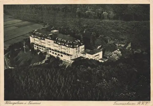 AK Königsstein Lungenheilstätte Taunusheim RKV Taunus Hessen 1942 Postkarte