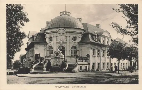 AK Kitzingen Luitpolbad Bayern ungelaufen Postkarte