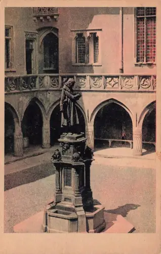 AK Krakau Gotischer Hof Institut Deutsche Ostarbeit Polen ungelaufen Postkarte